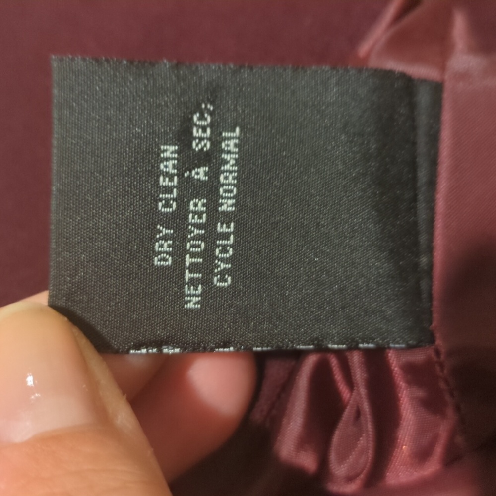 ✅Mario Serrani Italy Elegant Burgundy Women's Jacket Blazer Career Office - Picture 9 of 9